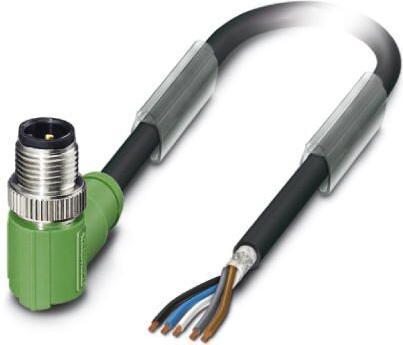 Produktbild Phoenix 1682760. Kabellänge: 3 m, Stecker: M12, Produktfarbe: Schwarz, Grau