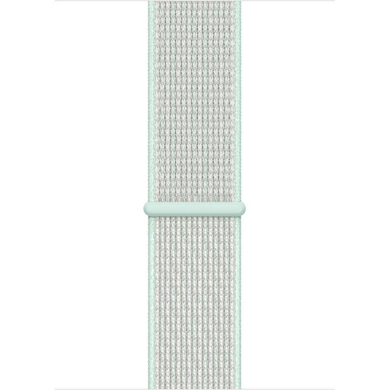 Apple Nike Sportarmband (44 mm, Nylon), Uhrenarmband, Weiss