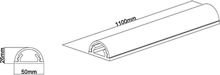 Produktbild Multibrackets Kabelkanal (Kabelkanal, 110 cm)
