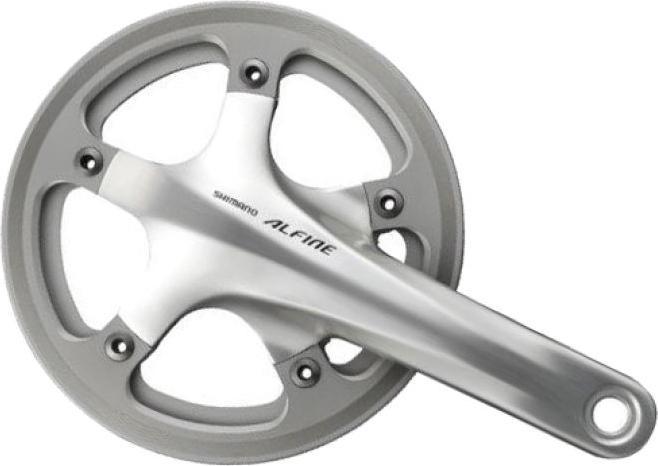 Produktbild Shimano Kettenradgarnitur ALFINE FC-S501 170 mm 39 Zähne Hosenschutz silber (170 mm)