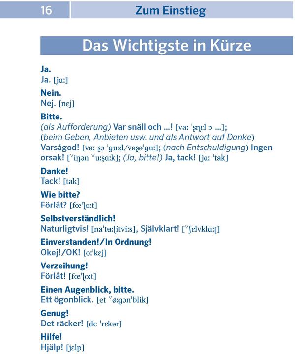 Produktbild Pocket-Sprachführer Schwedisch (Deutsch, Schwedisch, 2018)