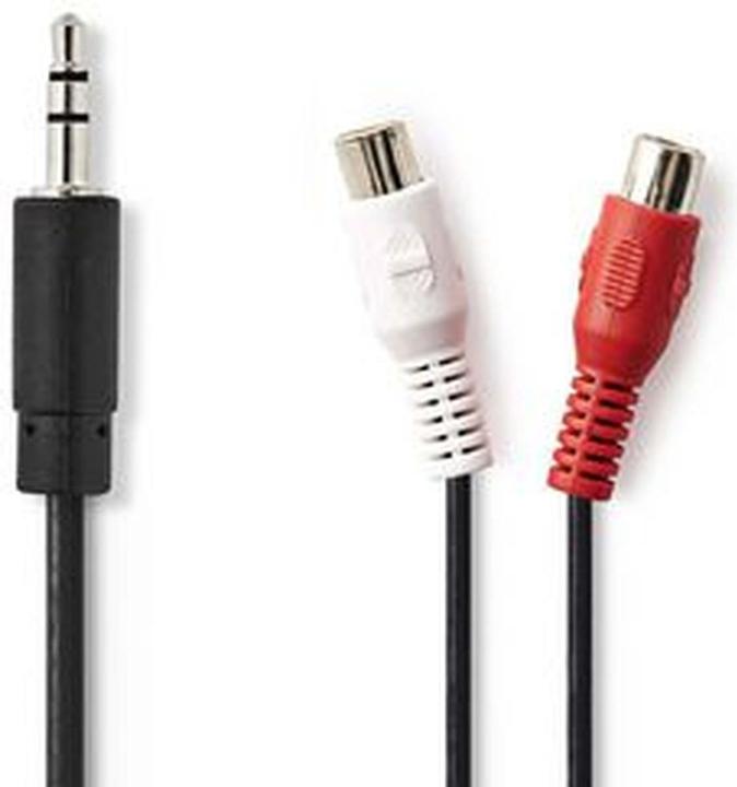 Produktbild Nedis Stereo-Audiokabel, 3,5 mm, 2X Cinch-Buchse (0.20 m, Cinch Kabel)