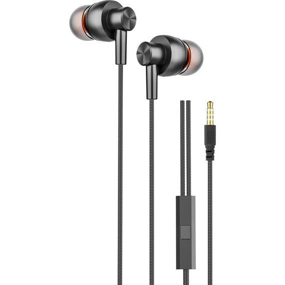 S-Link Fülhallgató - SL-KU180 (3,5 Jack, mikrofon, fekete) (Cablato), Cuffie, Nero