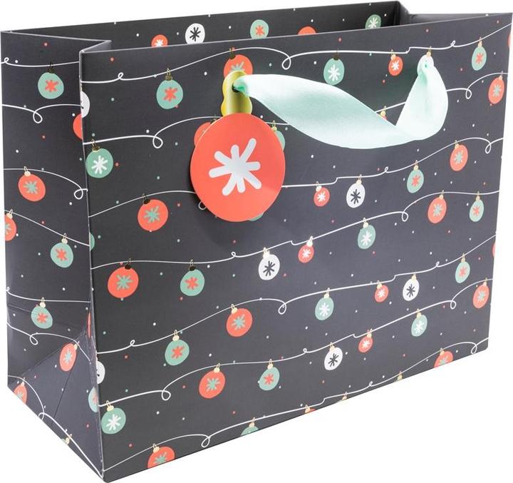 Produktbild Artoz Geschenksack Pure Shopper M anthrazit mit Girlanden Muster (1x)