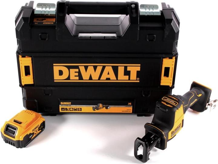 Actual product image DeWalt DCS 369 NT Battery reciprocating saw 18 V + 1x battery 4.0 Ah + TSTAK - without charger