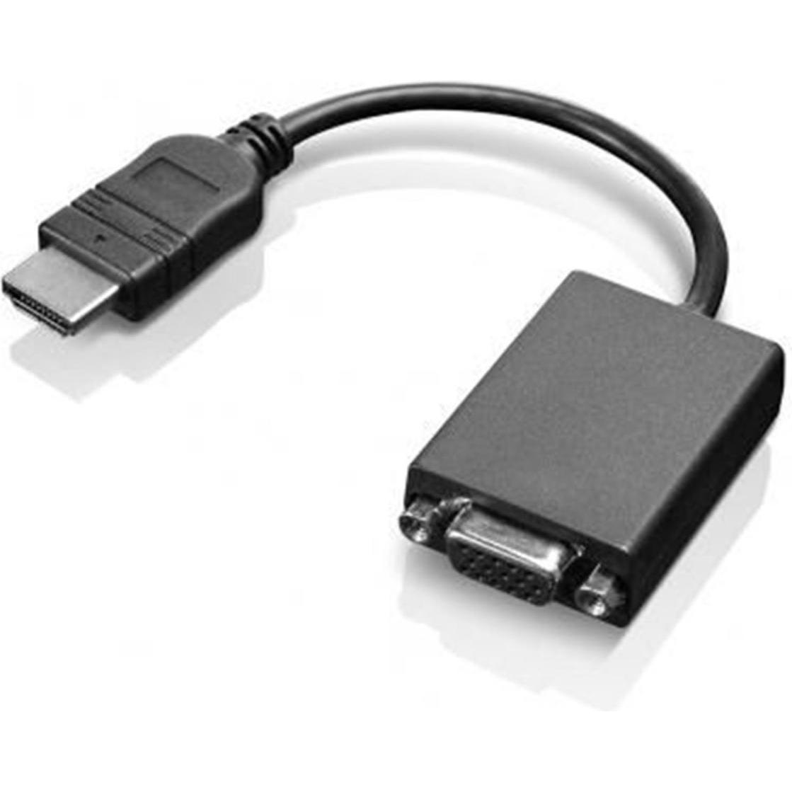 Lenovo HDMI zu (VGA, 20 cm), Data + Video Adapter, Schwarz