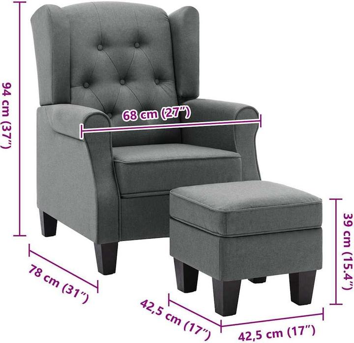 Actual product image vidaXL Sessel