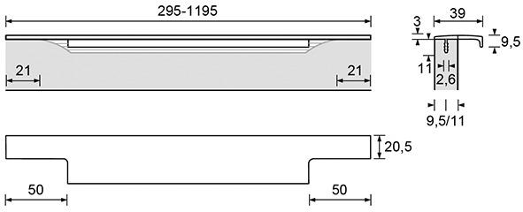 Produktbild Hettich Griffleistenprofile