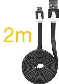 Image du produit Hermex Anki Micro USB Métal Câble de charge Tissu Câble de données 1m ARGENT (1 m, USB 3.0)