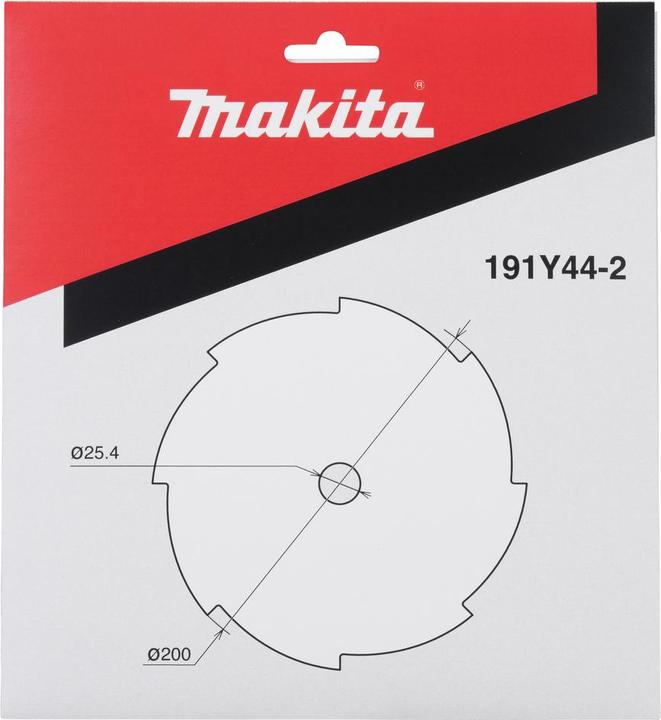 Actual product image Makita 191Y44-2 8 Tooth Swirl Blade 200mm
