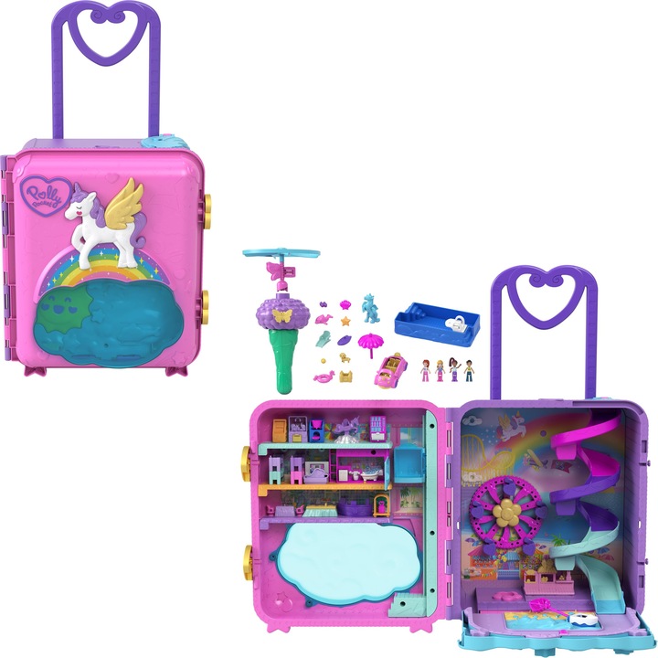Polly Pocket Holiday in a rolling suitcase