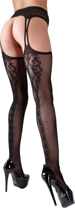 Actual product image Cottelli Collection Suspender and stockings one piece (S, M)