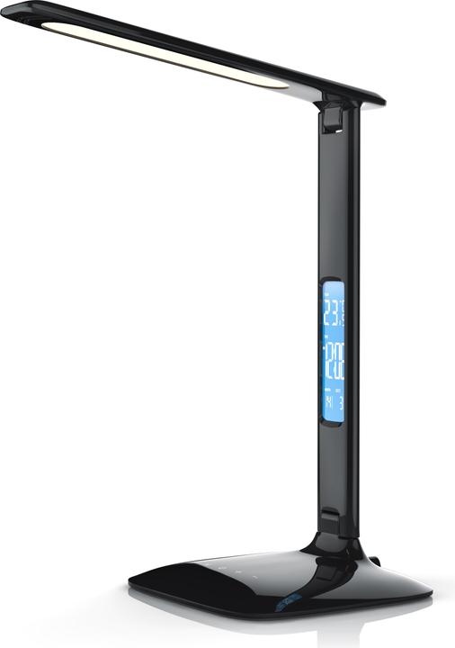 Brandson dimmbare LED Schreibtischlampe - 3 Lichtfarben kalt warm neutralweiss mit 5 Helligkeitsstufen (450 lm)