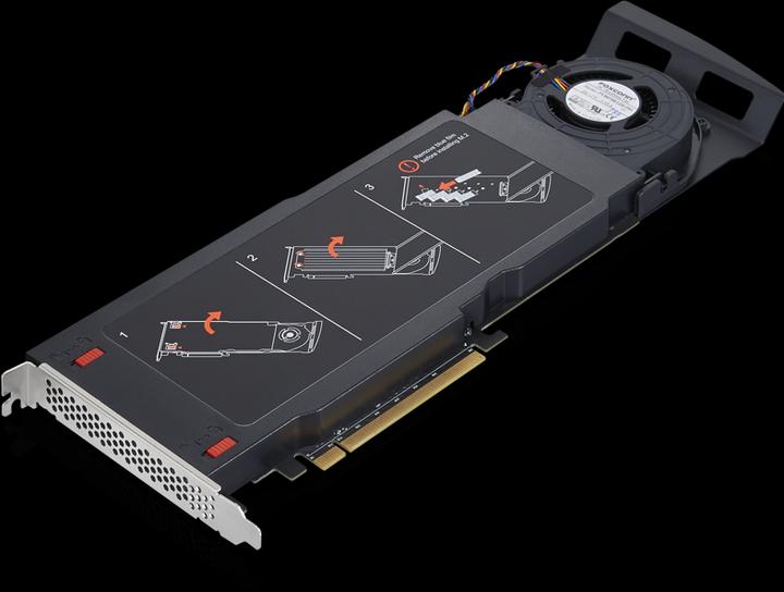 Actual product image Lenovo PCG Quad AIC M.2 SSD Adapter