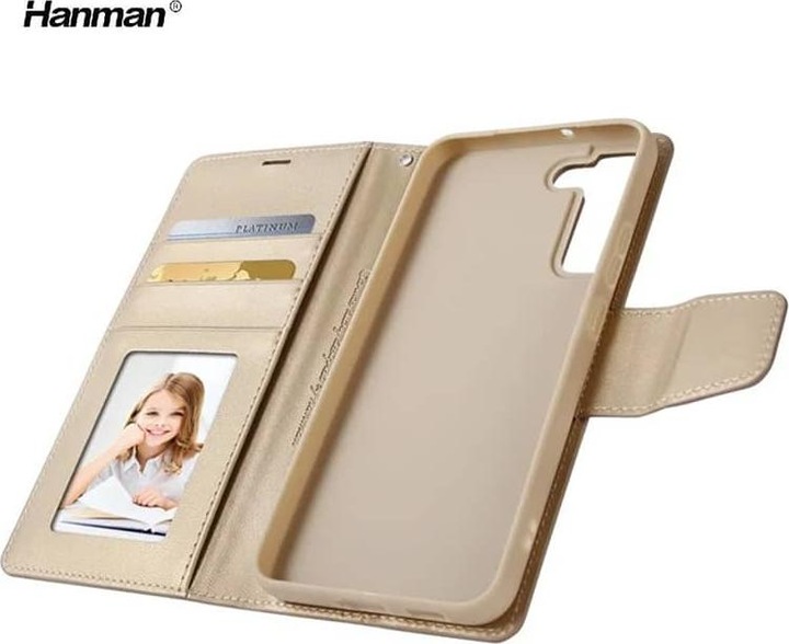 Immagine prodotto Hanman Samsung Galaxy S10 Lite - Custodia Mill flip con 3 slot per carte, oro (Samsung Galaxy S10 Lite)