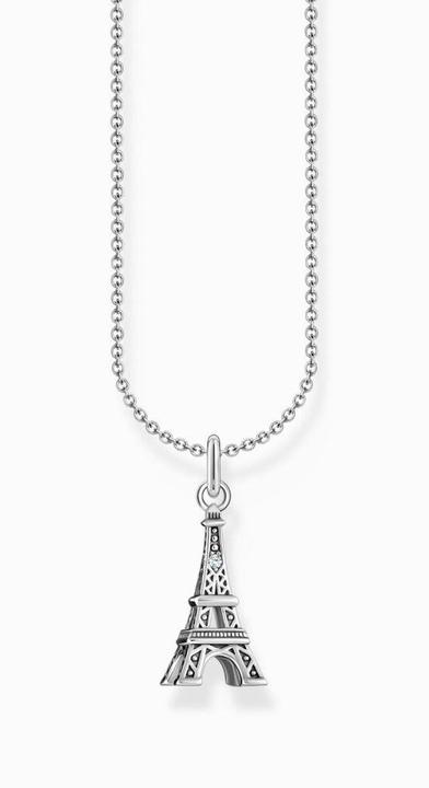 Immagine prodotto Thomas Sabo Collana con ciondolo Torre Eiffel - argento (Argento 925, Annerito, 38 - 45 cm)