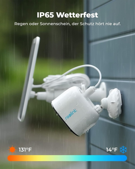 Produktbild Reolink Argus Series B330+Solar Panel+64GB SD Card-5MP (2560 x 1440 Pixels)