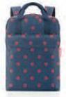 Produktbild reisenthel Rucksack Allday M Mixed Dots Dunkelblau/Rot (15 l)
