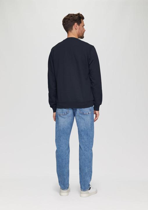 Produktbild s.Oliver Sweatshirt Sweatshirt aus Baumwollmix mit Logo-Detail (L, S)
