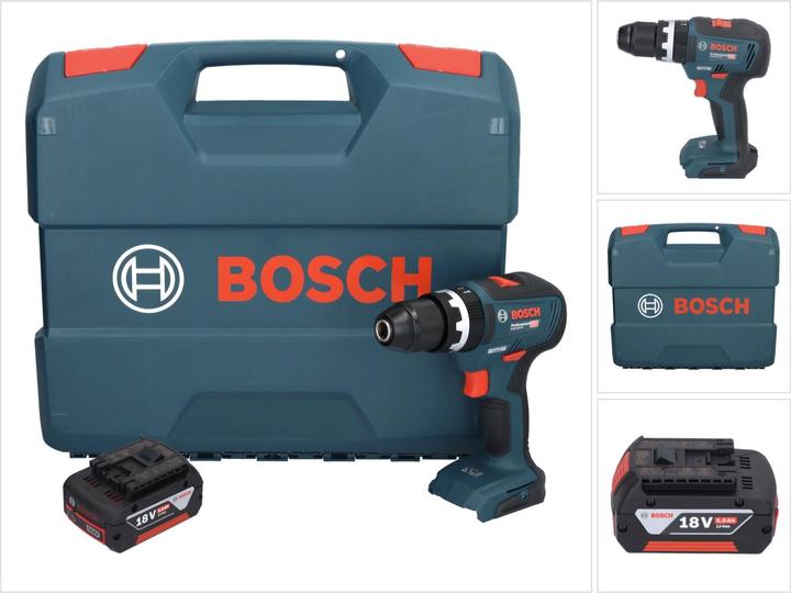 Actual product image Bosch Professional Bosch GSB 18V-55 Professional Battery Impact Drill 18 V 55 Nm Brushless + 1x Battery 5.0 Ah + Koff (Rechargeable battery operated)