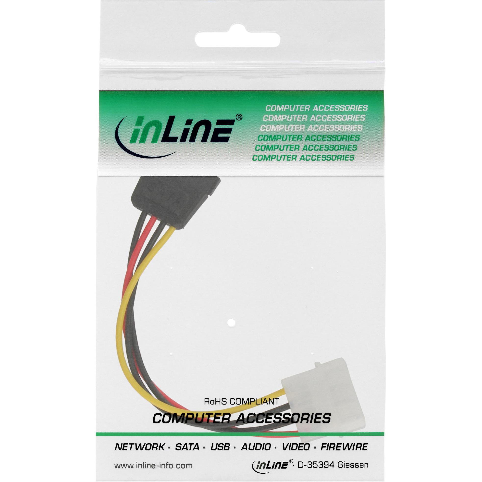 Thumbnail - InLine SATA Stromadapterkabel, Interne Kabel (PC)