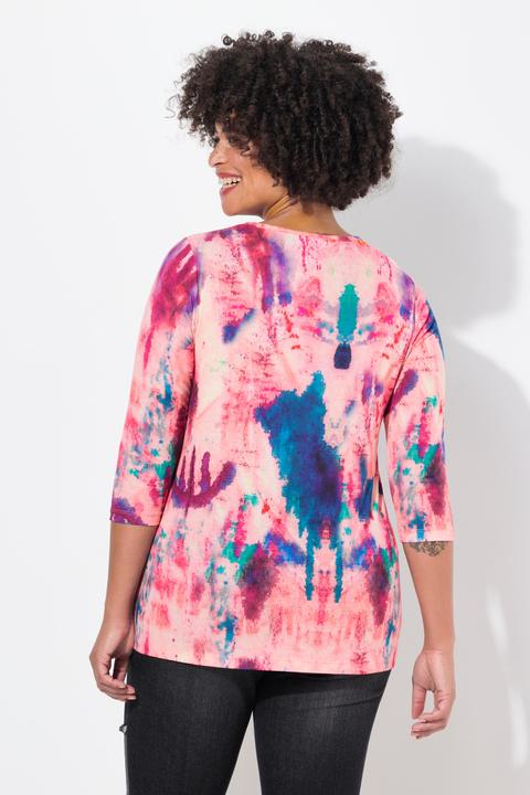 Produktbild Angel of Style T-Shirt, Straight Fit, Smiley, Batik-Muster (44)