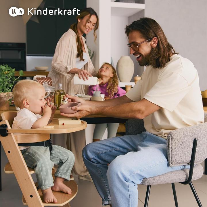 Actual product image KinderKraft Enock + Calmee reclining function (Stair high chair)