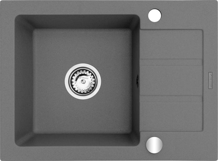 Maidsinks Evier monocuve avec égouttoir Promo 62x44 1B 1D (Évier encastré avec égouttoir, 44 cm, 62 cm)