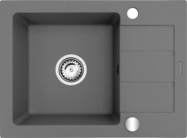 Actual product image Maidsinks Single bowl sink with drainer Promo 62x44 1B 1D (Fitted sink with draining board, 44 cm, 62 cm)