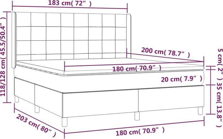 Produktbild vidaXL Kora (180 x 200 cm)