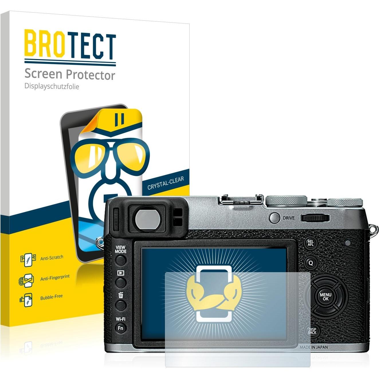 BROTECT Schutzfolie Displayschutz Klar (Displayschutz, X100T), Kameraschutz, Transparent