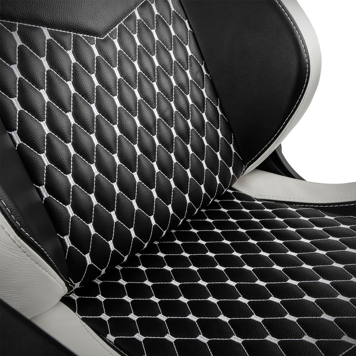 Produktbild noblechairs Gaming-Stuhl EPIC Echtleder-Gaming-Stuhl, Schwarz-Weiss-Rot