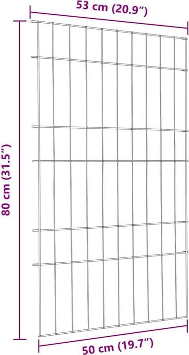 Produktbild vidaXL Gartenbarriere