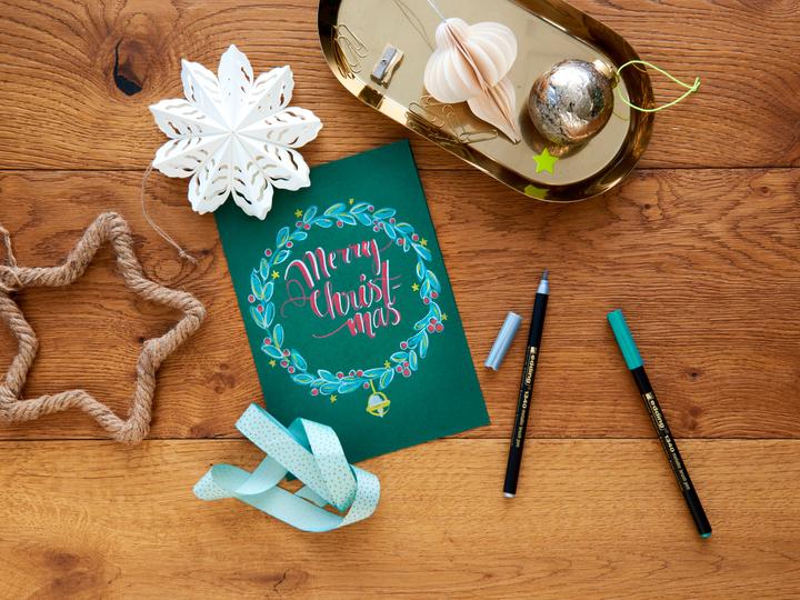 Actual product image Edding Felt-tip pen Brushpen Set of 4 (4 x)