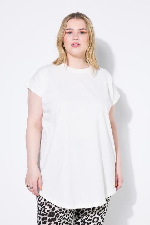 Actual product image Studio Untold Cap Sleeve Rounded Hem Tunic Tee (42, 44)
