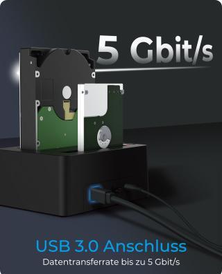 Productafbeelding Icy Box Klonen en dockingstation voor 2,5" of 3,5" SATA-schijven,IB-1232CL-U3