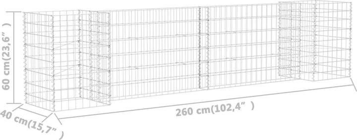 Produktbild vidaXL Gabionen-Pflanzkorb