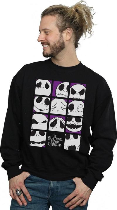 Produktbild Disney Nightmare Before Christmas Many Faces Of Jack Squares Sweatshirt (M)