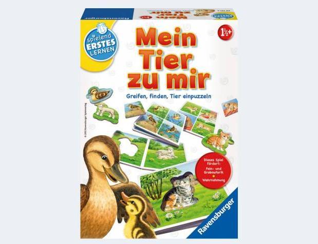 Actual product image Ravensburger My animal to me (German)