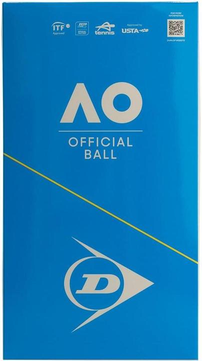 Actual product image Dunlop Australian Open Tennis Balls, 8 pcs, eco-friendly