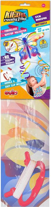 Produktbild Eolo Kites Ready 2 Fly - Pop-up-Mini-Nylon-Drachen-Schmetterlings-Regenbogen