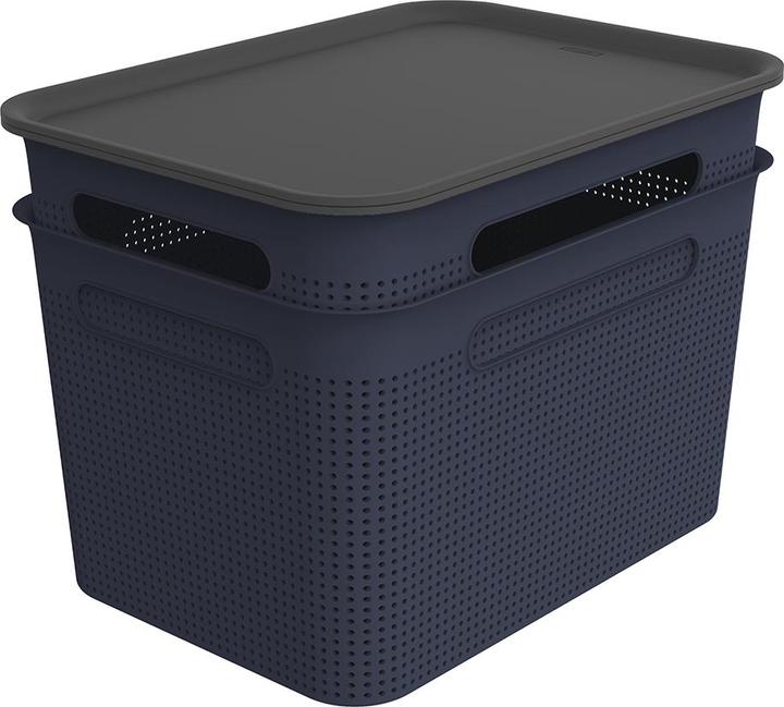 Produktbild Rotho 2er Set Boxen mit 2 Deckel 16 l BRISEN (26.50 cm, 16 l, 1x)