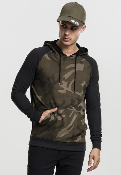 Produktbild Urban Classics Camo Contrast Raglan Hoody (M)