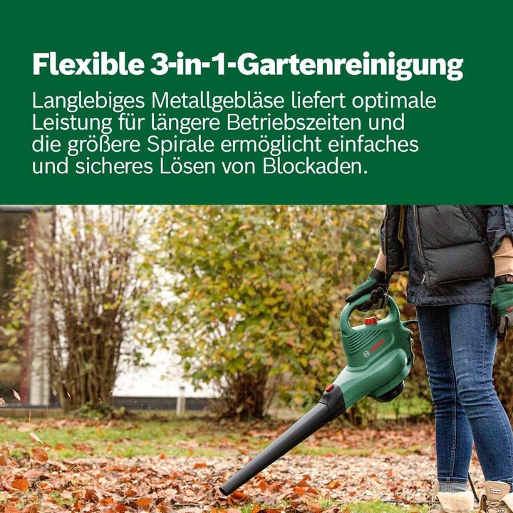 Actual product image Bosch Home & Garden UniversalGardenTidy 3000 (Electrical connection, Leaf vacuums, Leaf blower, Vacuum cleaners & blowers)