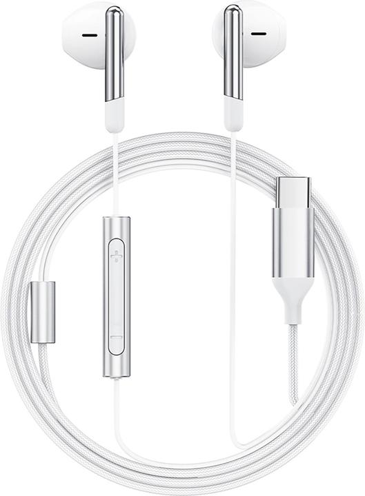 Produktbild Acefast L3 Wired USB-C Headphones with Microphone - White (Kabelgebunden)