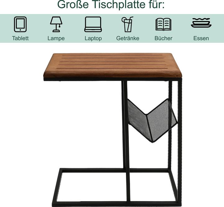 Actual product image Relaxdays Side table (30 x 51 x 63 cm)