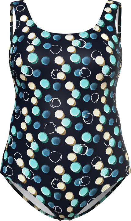 Image du produit Ulla Popken Maillot de bain à pois, sans bonnets souples, décolleté rond (58)