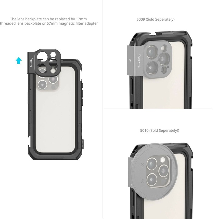 Actual product image SmallRig 5008 Mobile Video Cage Basic Edition for iPhone 16 Pro (Cage)