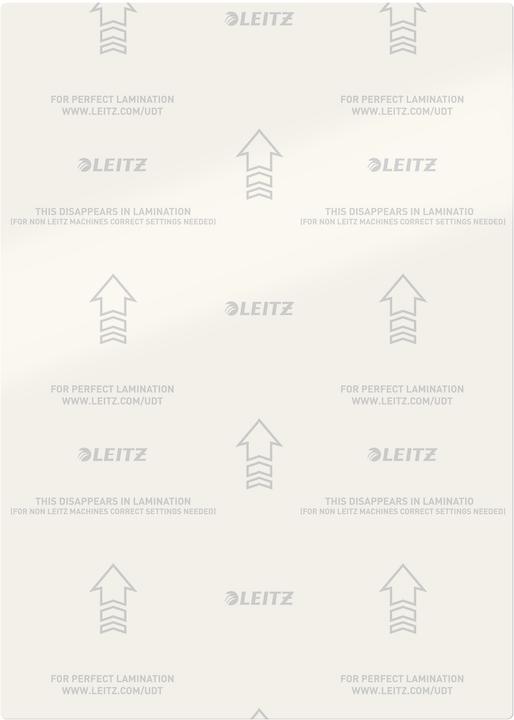Actual product image Leitz Laminating film (A4, 25 Piece, 125 µm)
