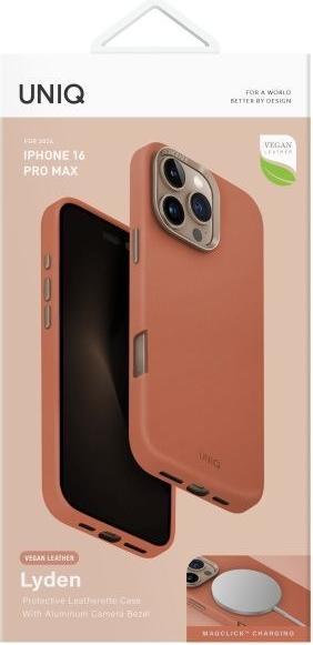 Actual product image Uniq Lyden iPhone 16 Pro Max 6.9" case Magclick Charging terracotta (Apple iPhone 16 Pro Max)